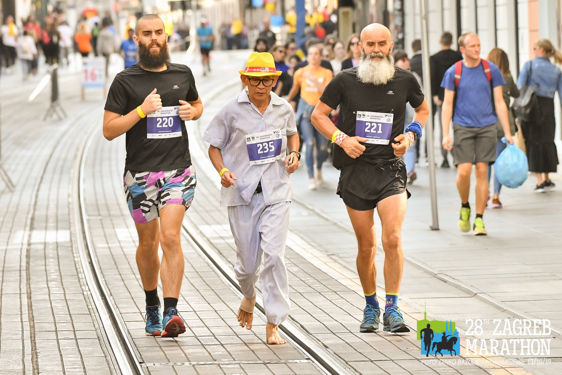 Zagreb Marathon finish line