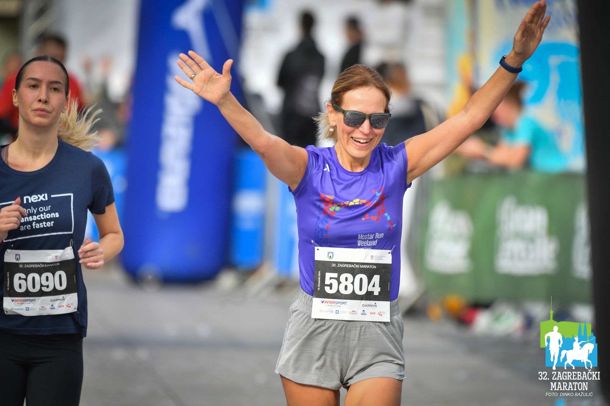 Zagreb Marathon spectators