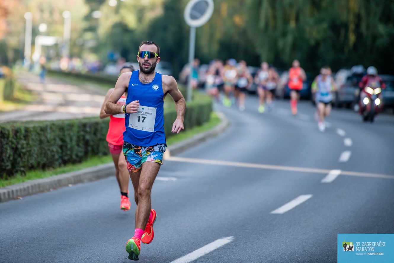 Zagreb marathon finish line