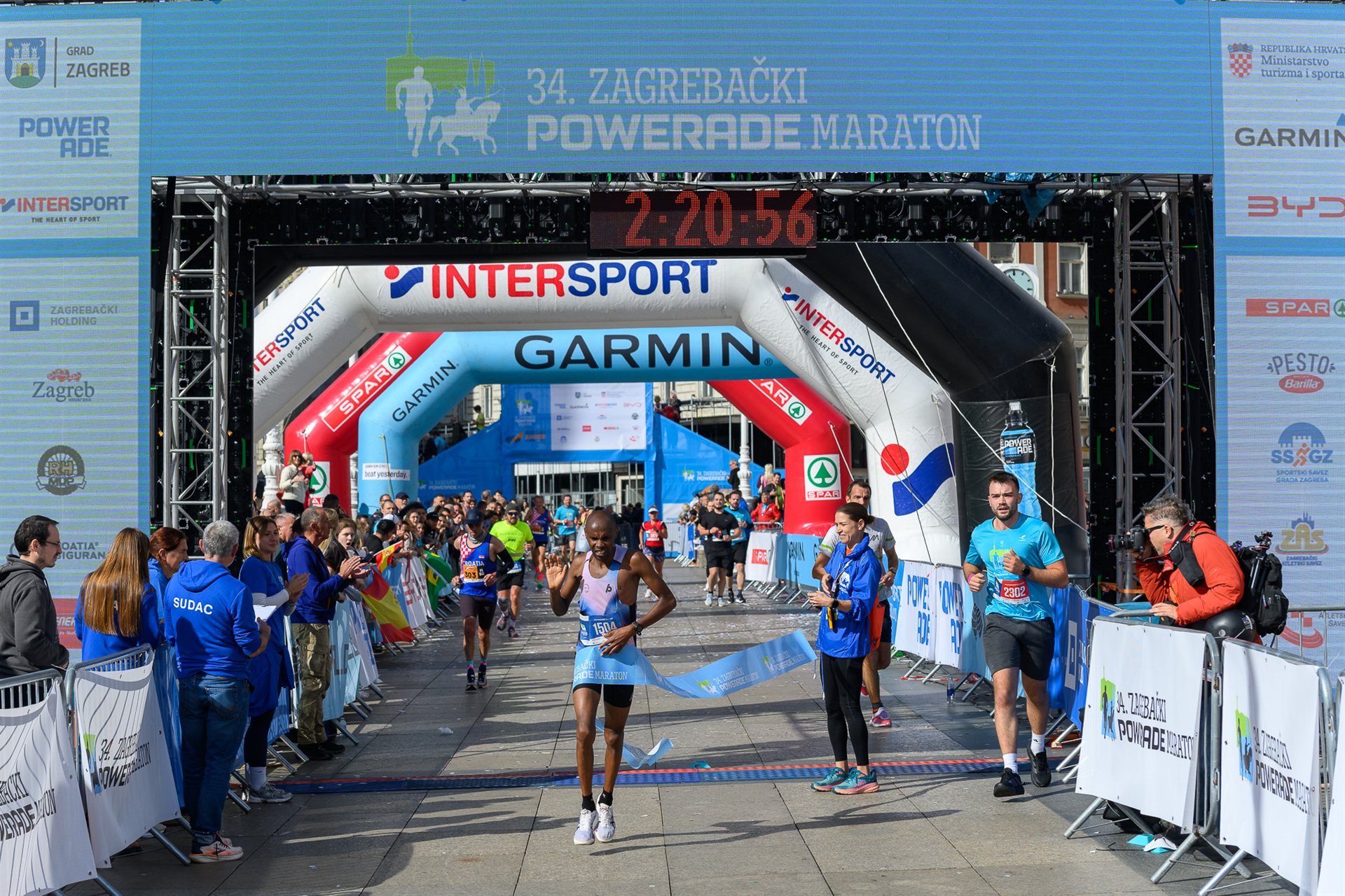 Nahashon Ndegwa Gathingi, winner of the 34th Zagreb Powerade Marathon